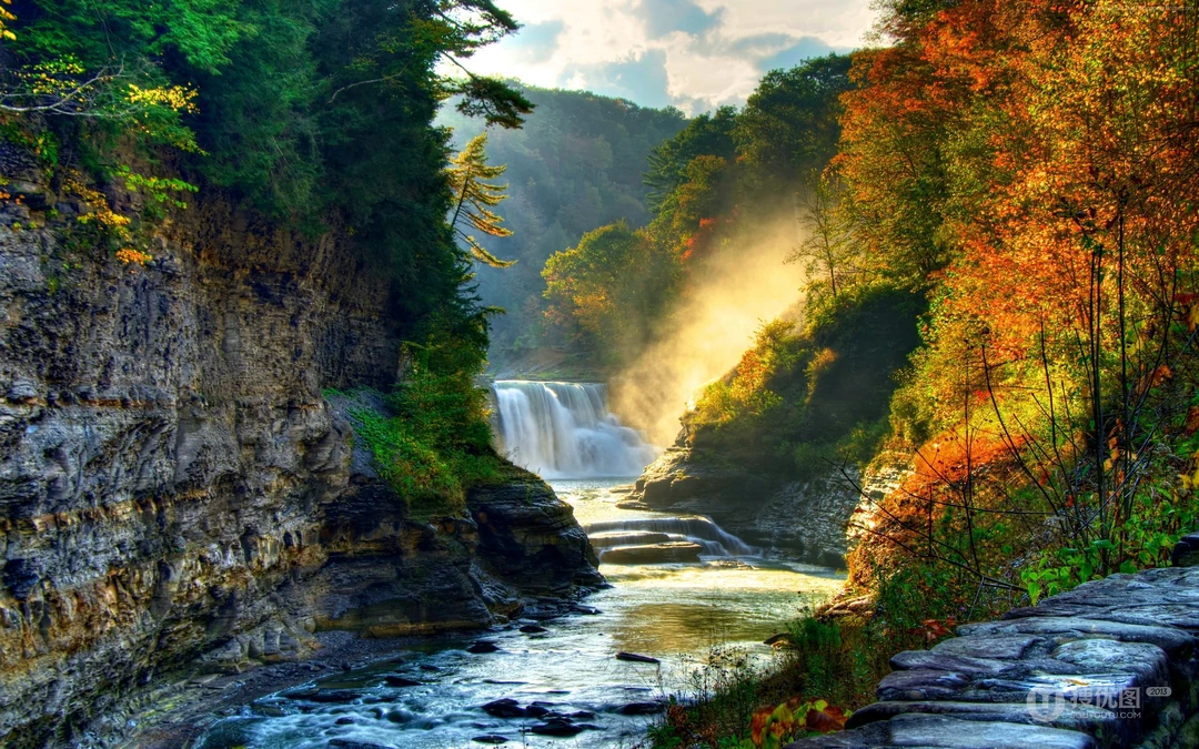 青山绿水，有山有水的美丽大自然风景电脑壁纸套图