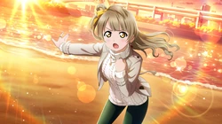 黄光闪耀，高清日漫Love Live Series少女主角壁纸