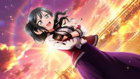 黄光闪耀，高清日漫Love Live Series少女主角壁纸