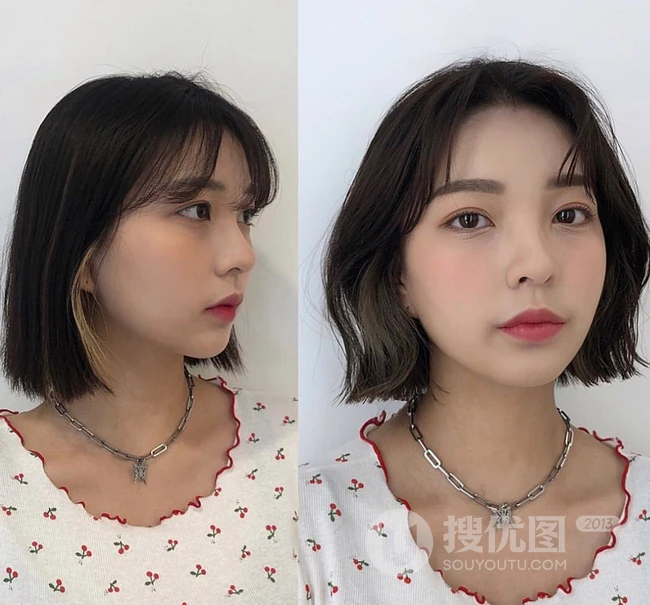 发型设计与脸型搭配，18款女生洋气发型前后对比照，有适合你的吗？ 第3张
