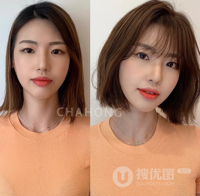 发型设计与脸型搭配，18款女生洋气发型前后对比照，有适合你的吗？ 第6张