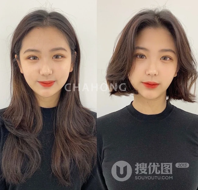 发型设计与脸型搭配，18款女生洋气发型前后对比照，有适合你的吗？ 第12张