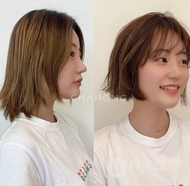 发型设计与脸型搭配，18款女生洋气发型前后对比照，有适合你的吗？ 第1张