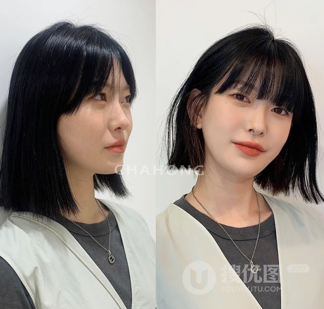 发型设计与脸型搭配，18款女生洋气发型前后对比照，有适合你的吗？ 第17张