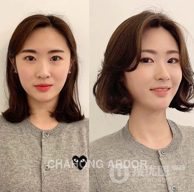 发型设计与脸型搭配，18款女生洋气发型前后对比照，有适合你的吗？ 第18张