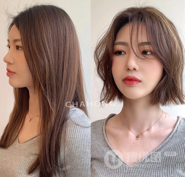 发型设计与脸型搭配，18款女生洋气发型前后对比照，有适合你的吗？ 第16张