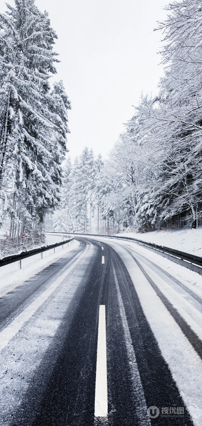 各类欧美洲际公路，被雪覆盖的高速公路等唯美风景