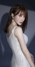 柳岩气质肩带白裙着身宛若美人鱼写真图片