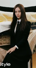 angelababy优家画报杂志造型多变酷美封面写真照