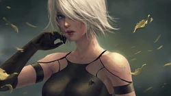 酷！继续更新机械纪元白发女主角电脑壁纸，近照人家插画系列