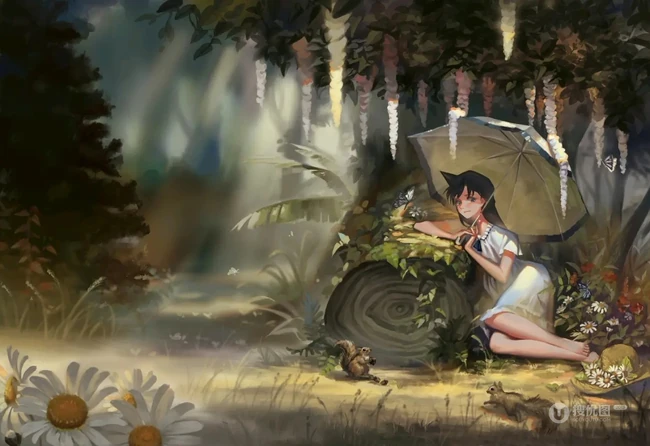 日漫《名侦探柯南》人物女主角毛利兰动漫插画图片