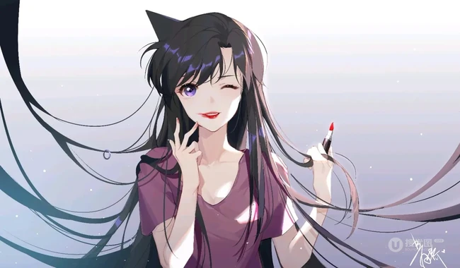 日漫《名侦探柯南》人物女主角毛利兰动漫插画图片