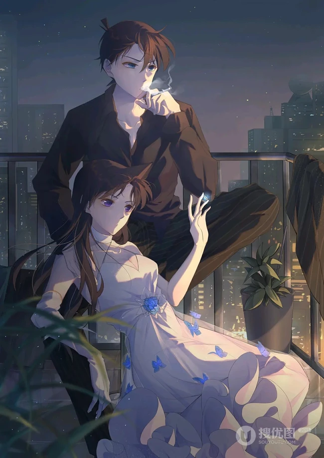 日漫《名侦探柯南》人物女主角毛利兰动漫插画图片
