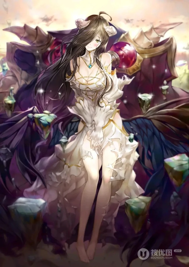 拥有恶魔般的外表，画师笔下的《Overlord》人物雅儿贝德气质图片集