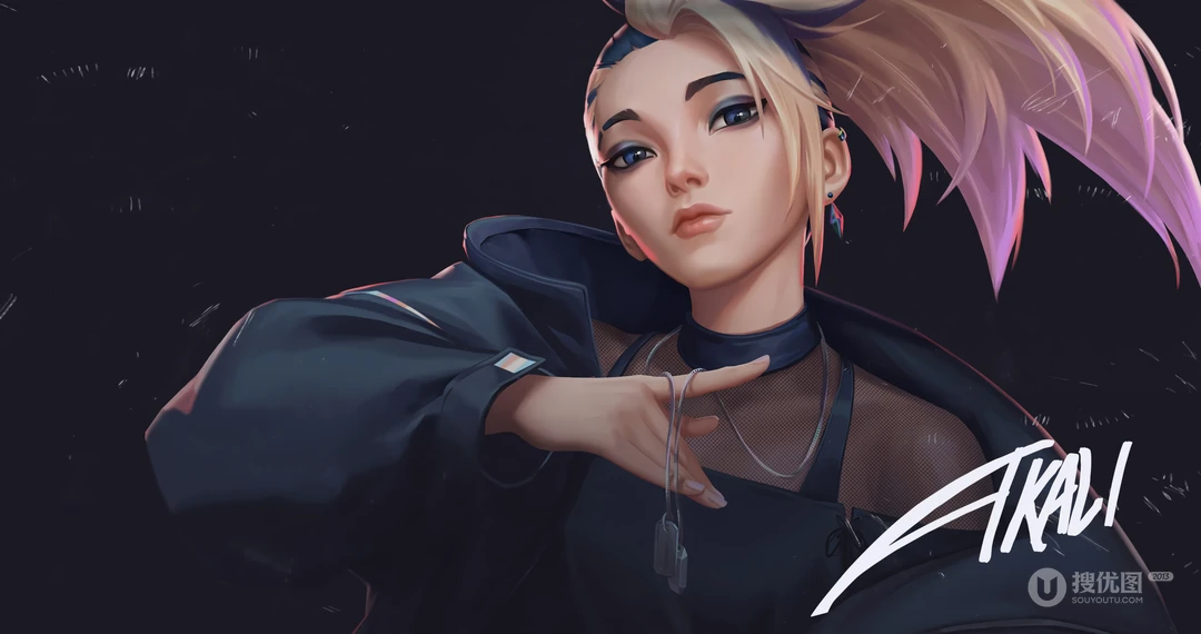 英雄联盟KDA女团的皮肤超清插画电脑壁纸，THEBADDEST单曲人物壁纸