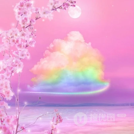 给女人带来好运的梦幻天空，云彩，彩虹等超美QQ景色头像图片