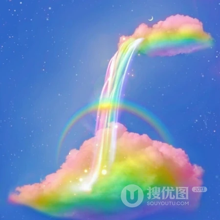给女人带来好运的梦幻天空，云彩，彩虹等超美QQ景色头像图片