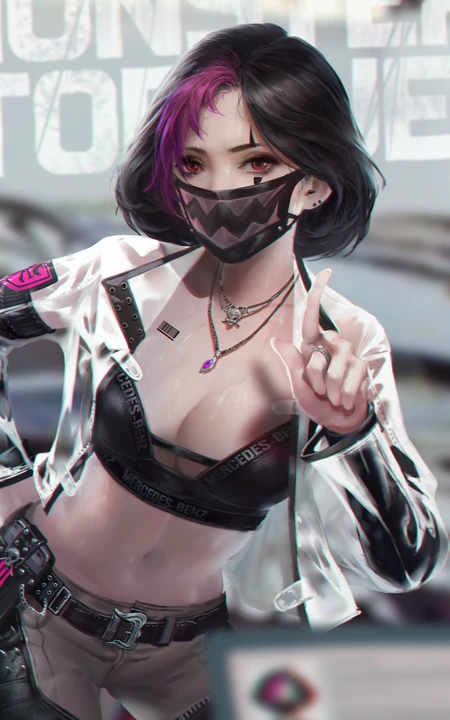 今日份9月15日精选酷酷的，戴口罩的时尚动漫女生合集手机壁纸