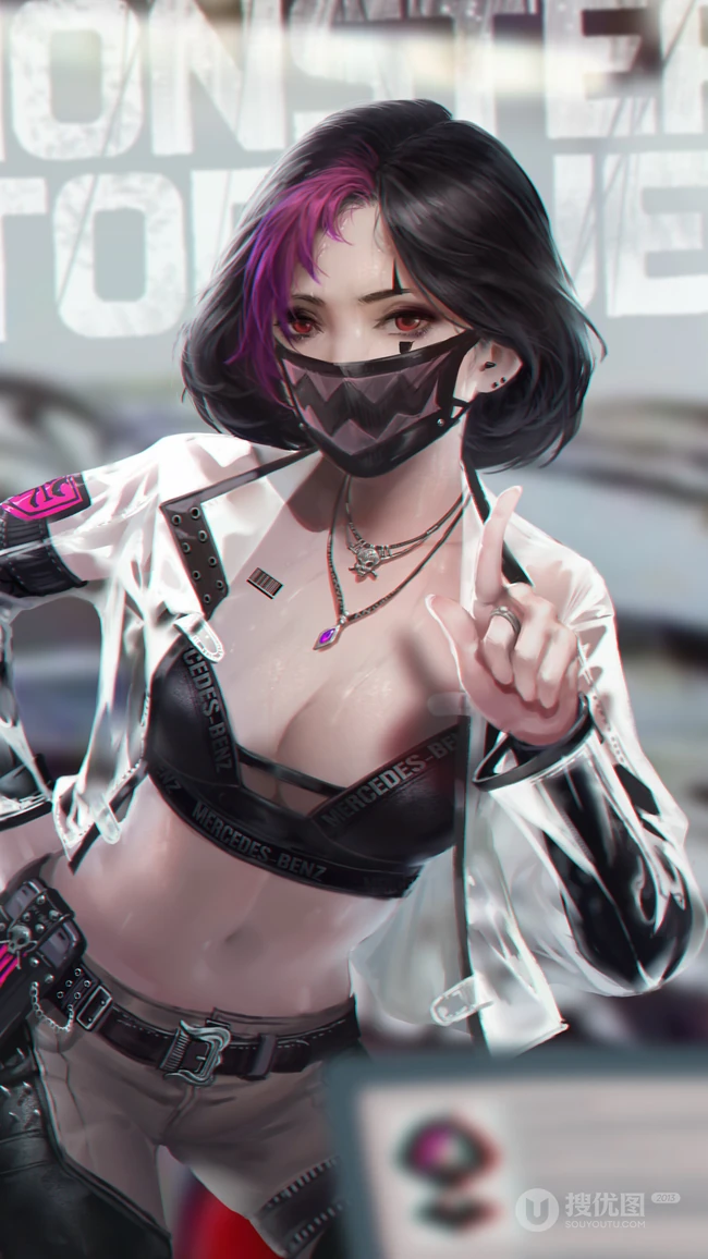 今日份9月15日精选酷酷的，戴口罩的时尚动漫女生合集手机壁纸