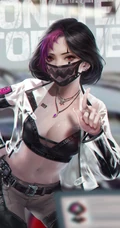 今日份9月15日精选酷酷的，戴口罩的时尚动漫女生合集手机壁纸