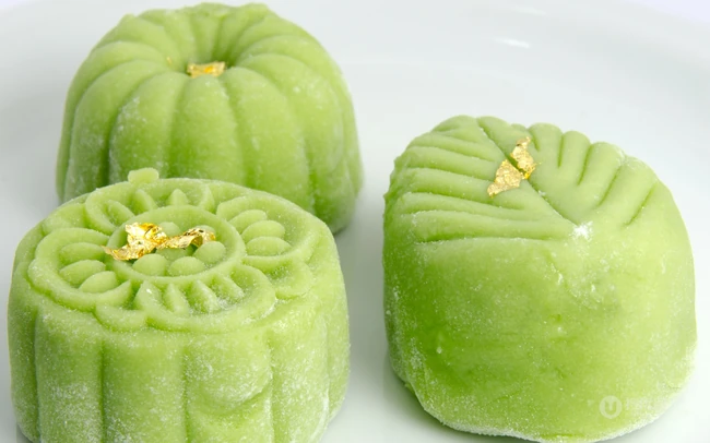 纯手工制作的绿皮绿豆月饼图片 第4张