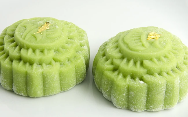 纯手工制作的绿皮绿豆月饼图片 第3张