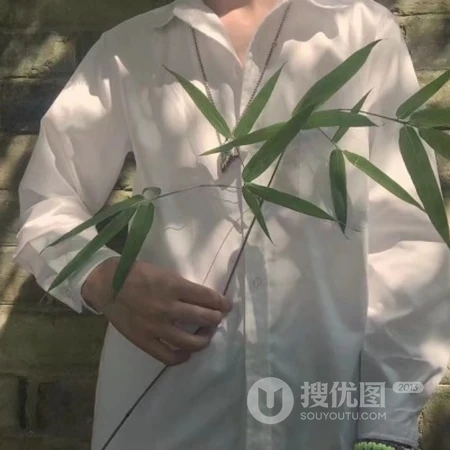 白发，白衬衫帅气清爽真人男生qq头像图片
