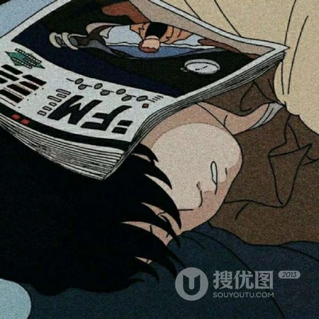 暗黑，个性，伤感动漫男生冷酷帅气的侧脸黑白头像图片