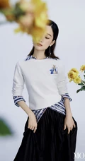 郭晓婷MODEmagazine杂志写真，化身清冷美人，轻盈淡雅，悠然静立