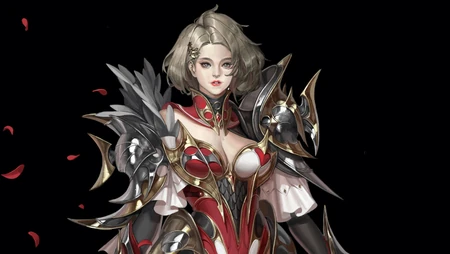 3D动漫游戏人物插画古风威武女将高清壁纸