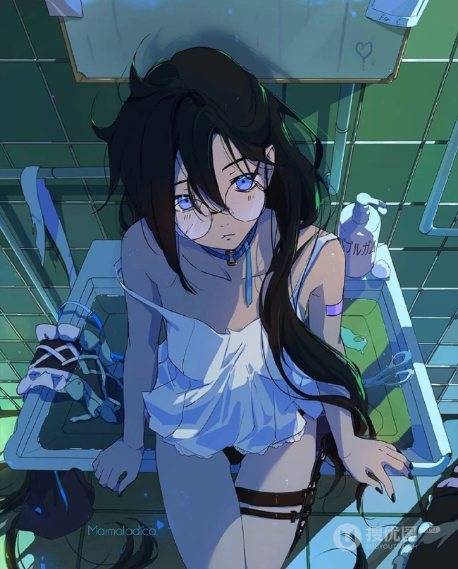 都市生活的少女，精选二次元城市动漫少女生活日常唯美插画图集