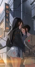 都市生活的少女，精选二次元城市动漫少女生活日常唯美插画图集
