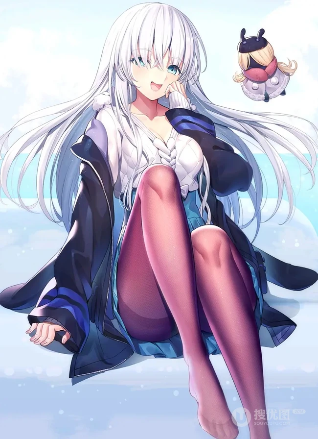 穿短裙的二次元动漫少女，精选动漫短裙少女唯美好看插画图集