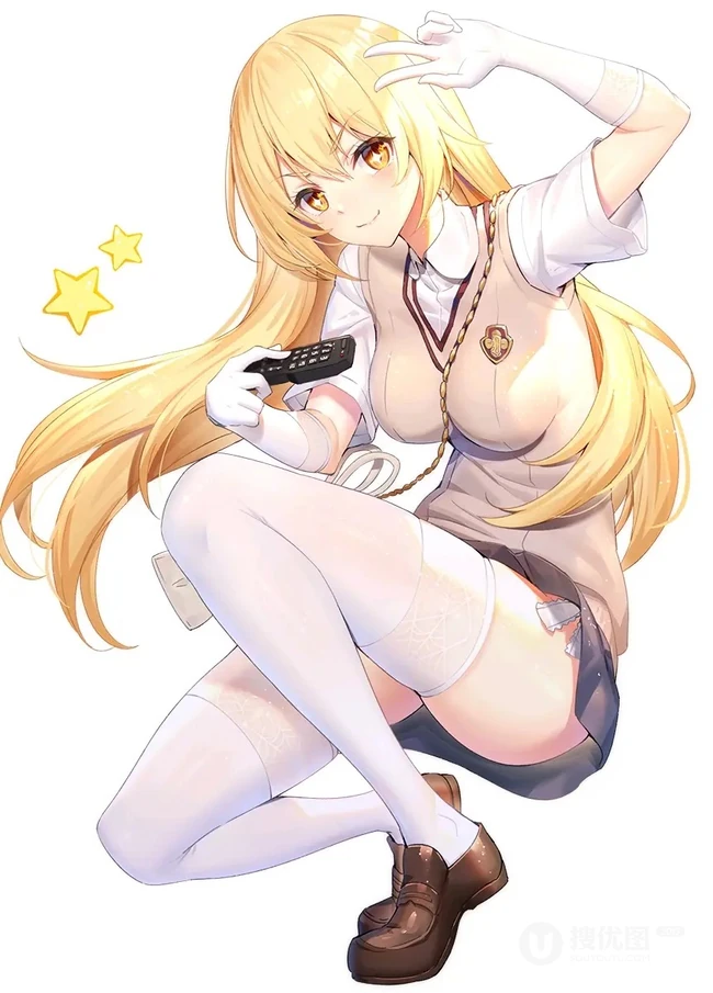穿短裙的二次元动漫少女，精选动漫短裙少女唯美好看插画图集