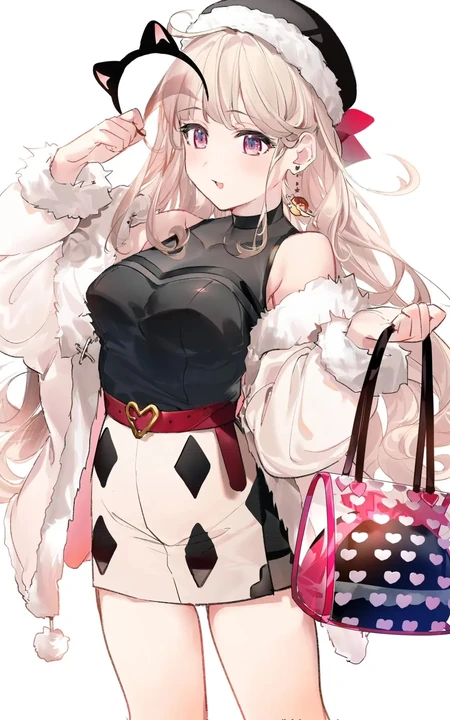 戴各类好看头饰的二次元动漫少女精选插画（杂图集）