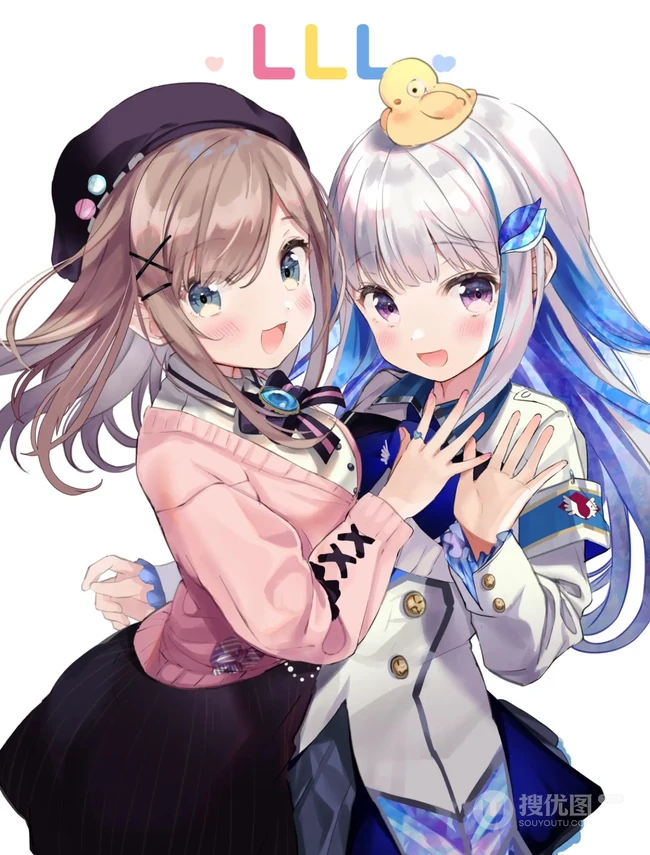 戴各类好看头饰的二次元动漫少女精选插画（杂图集）