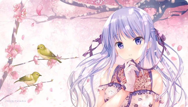 戴各类好看头饰的二次元动漫少女精选插画（杂图集）