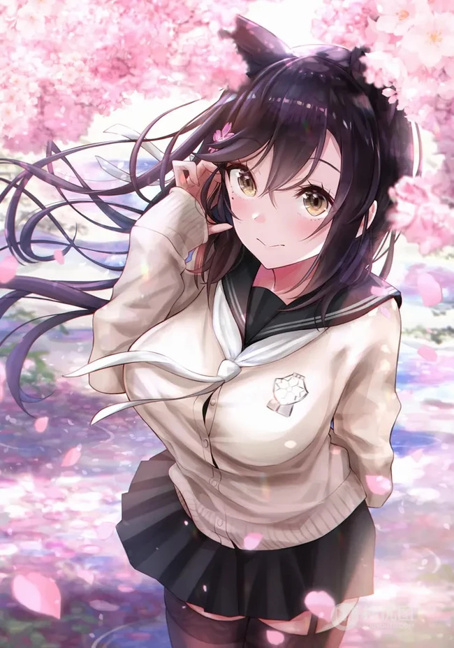 戴各类好看头饰的二次元动漫少女精选插画（杂图集）