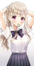 戴各类好看头饰的二次元动漫少女精选插画（杂图集）