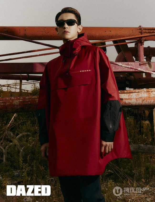 韩国艺人朴灿烈运动风品牌冬装服饰帅气代言写真图集