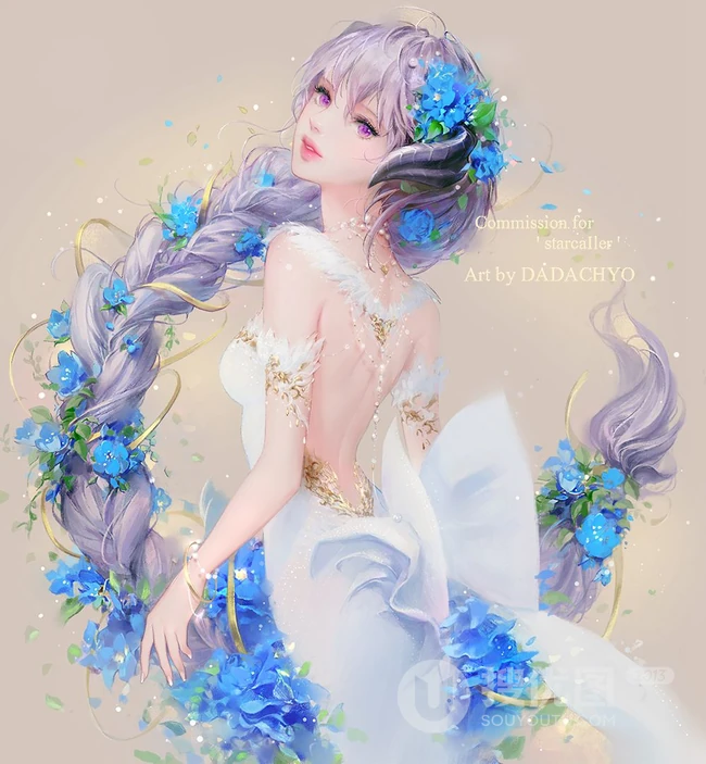 韩国插画师DADACHYO笔下的精美动漫少女插画图集欣赏