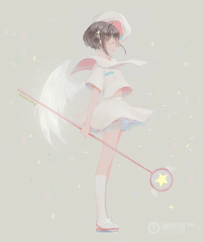 韩国插画师DADACHYO笔下的精美动漫少女插画图集欣赏