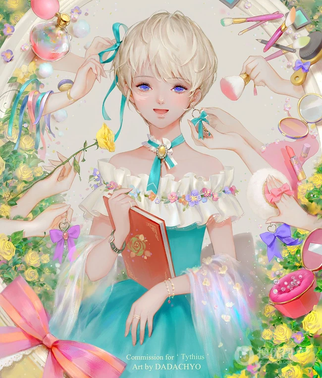 韩国插画师DADACHYO笔下的精美动漫少女插画图集欣赏