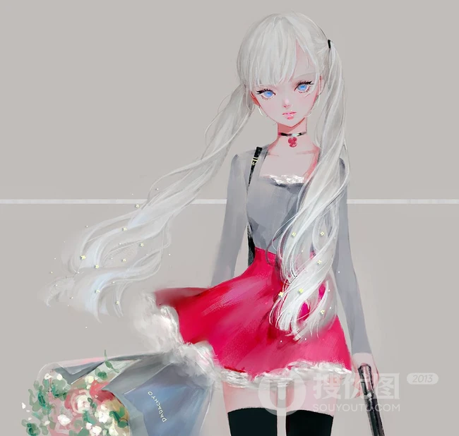 韩国插画师DADACHYO笔下的精美动漫少女插画图集欣赏