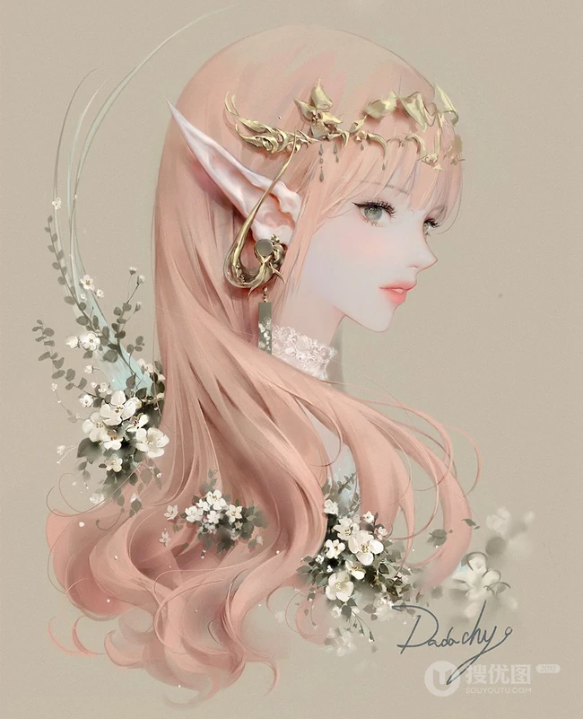 韩国插画师DADACHYO笔下的精美动漫少女插画图集欣赏