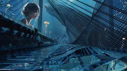 插画师wlop作品高清壁纸之弹钢琴的白衣公主