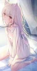 清新短裙装动漫萌少女高清插画图片