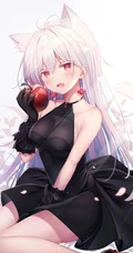 清新短裙装动漫萌少女高清插画图片
