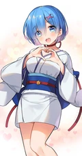 清新短裙装动漫萌少女高清插画图片