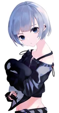 清新短裙装动漫萌少女高清插画图片